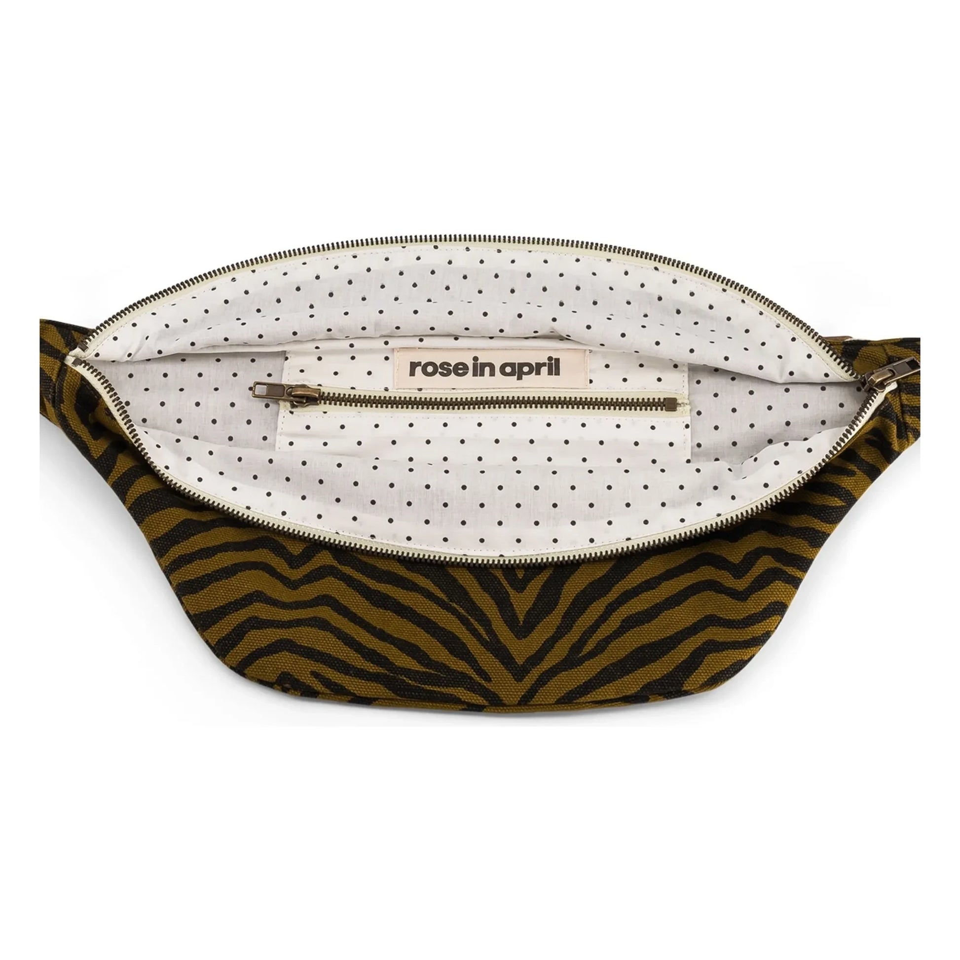 Rose in April - Zebrou fanny pack | Brown