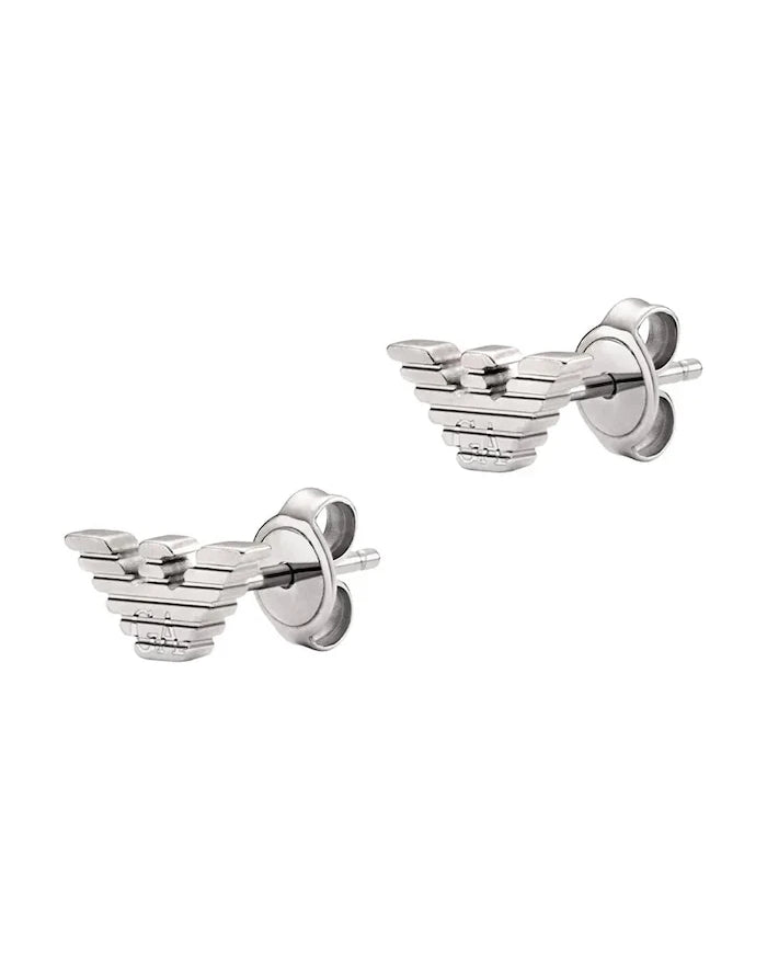 Emporio Armani обици мъжки от неръждаема стомана Eagle Logo
