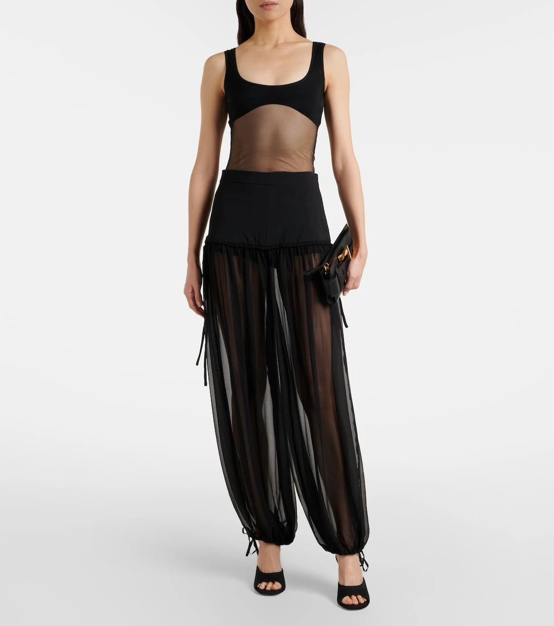 Nensi Dojaka - Semi-sheer tank top