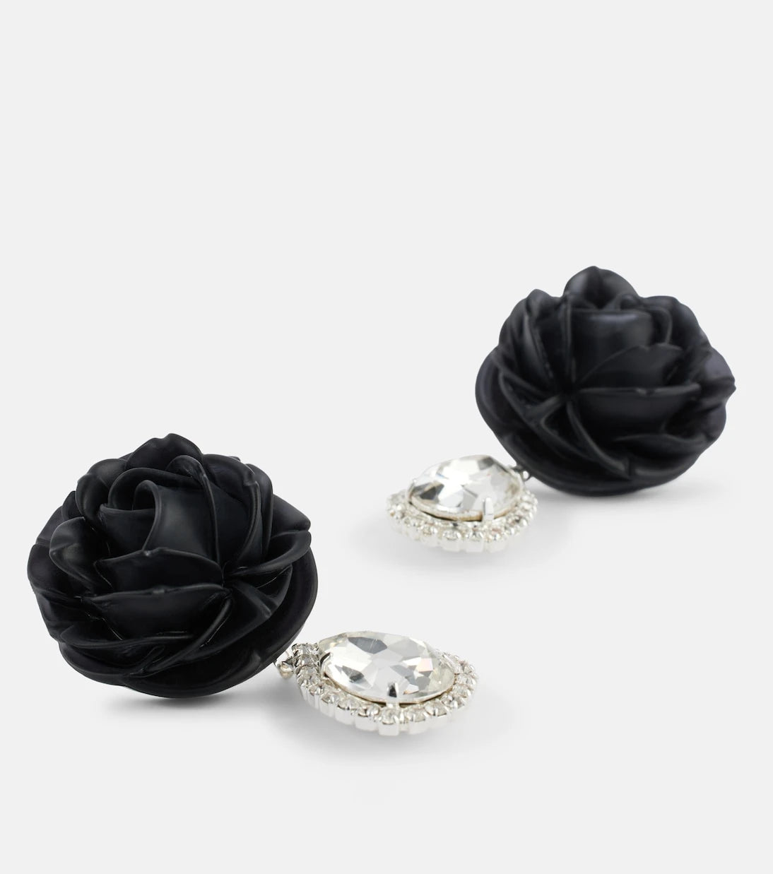 Magda Butrym - Mini Rose crystal-embellished drop earrings