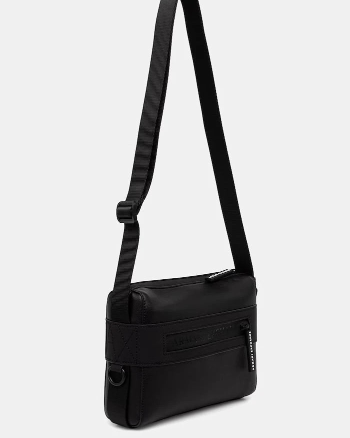 Armani Exchange Erkek Suni Deri Omuz Çantası