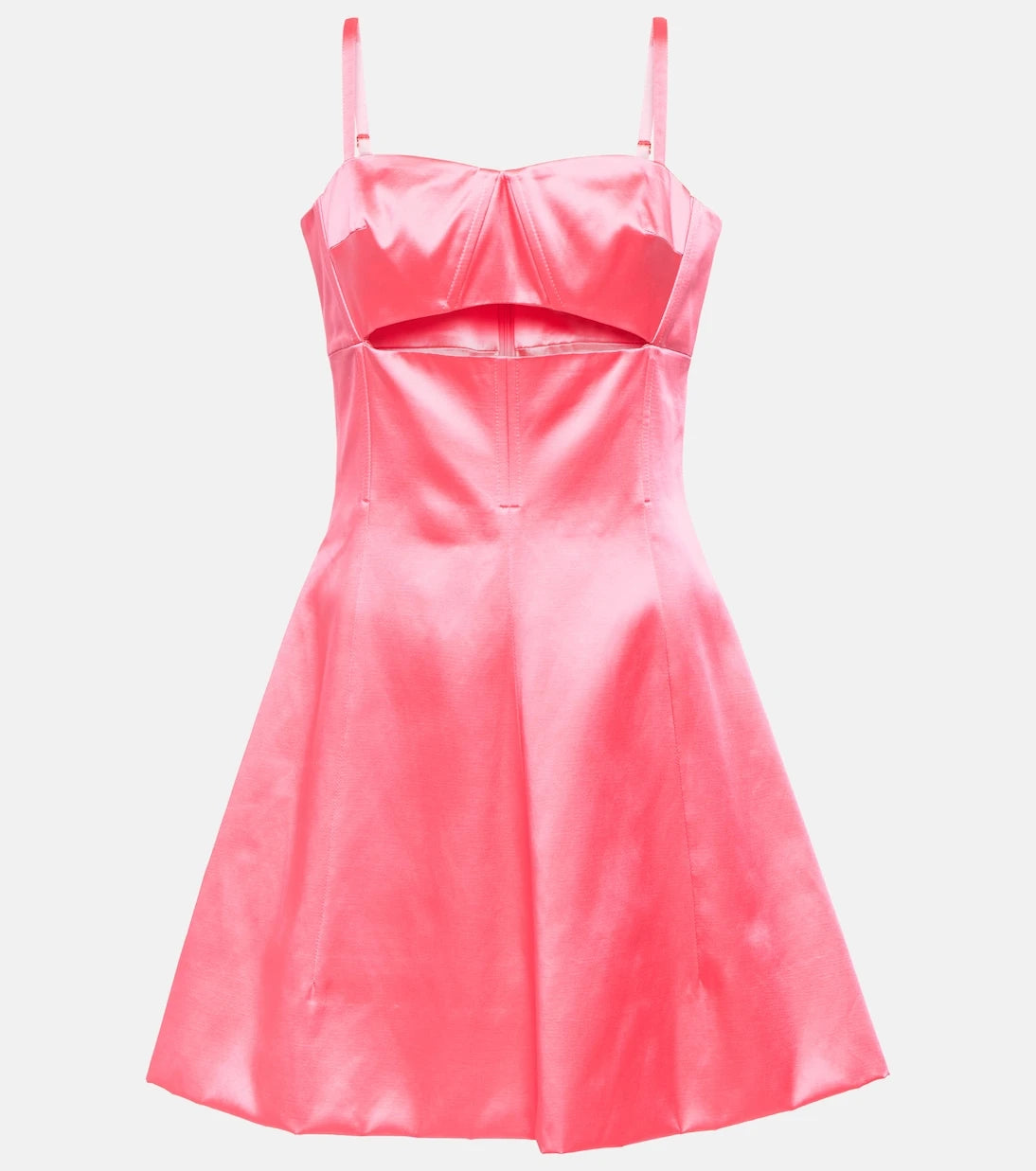Patou - A-line cotton-blend minidress
