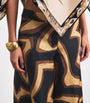Gold Silk Labirinto Print Trousers