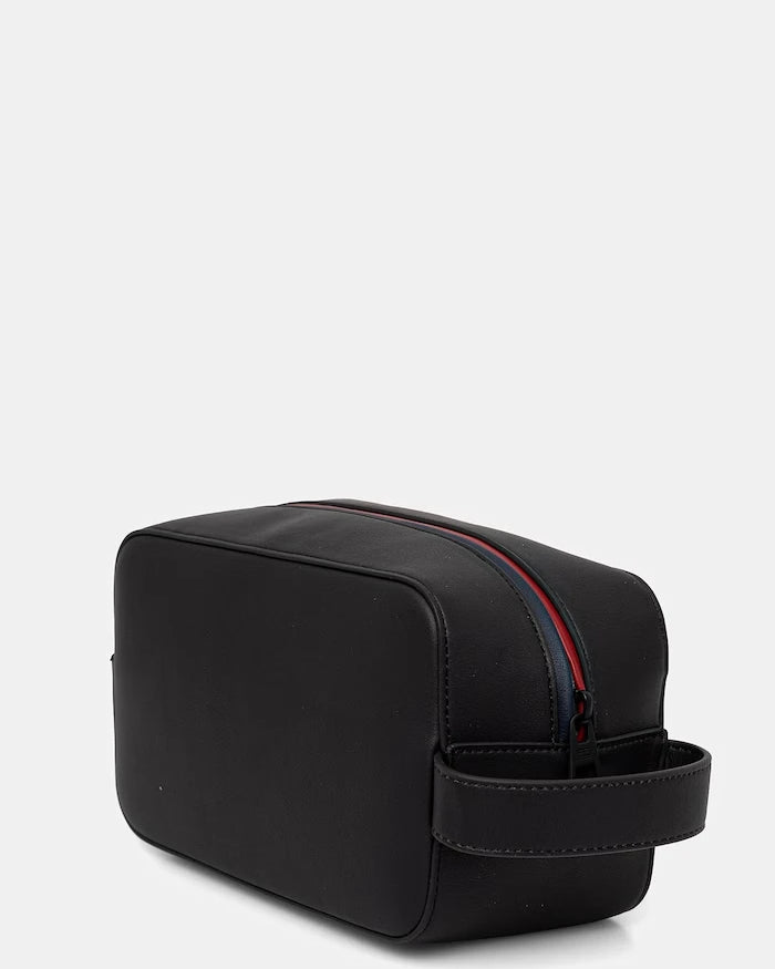 Tommy Hilfiger erkek suni deri kozmetik çantası