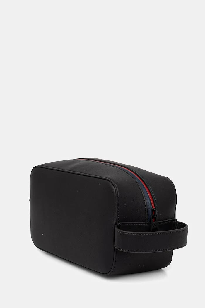 Tommy Hilfiger erkek suni deri kozmetik çantası