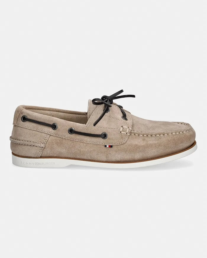 Tommy Hilfiger erkek süet mokasen TH BOAT SHOE CORE SUEDE