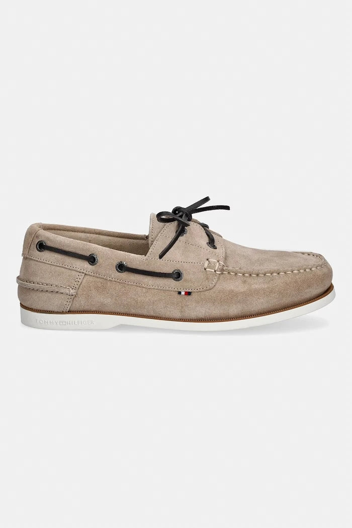 Tommy Hilfiger erkek süet mokasen TH BOAT SHOE CORE SUEDE