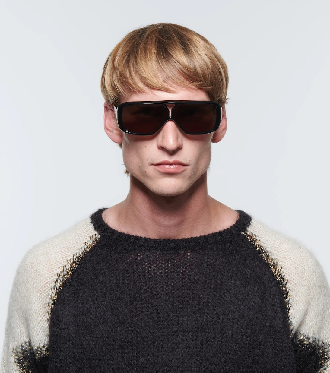 Saint Laurent - Rectangular acetate sunglasses