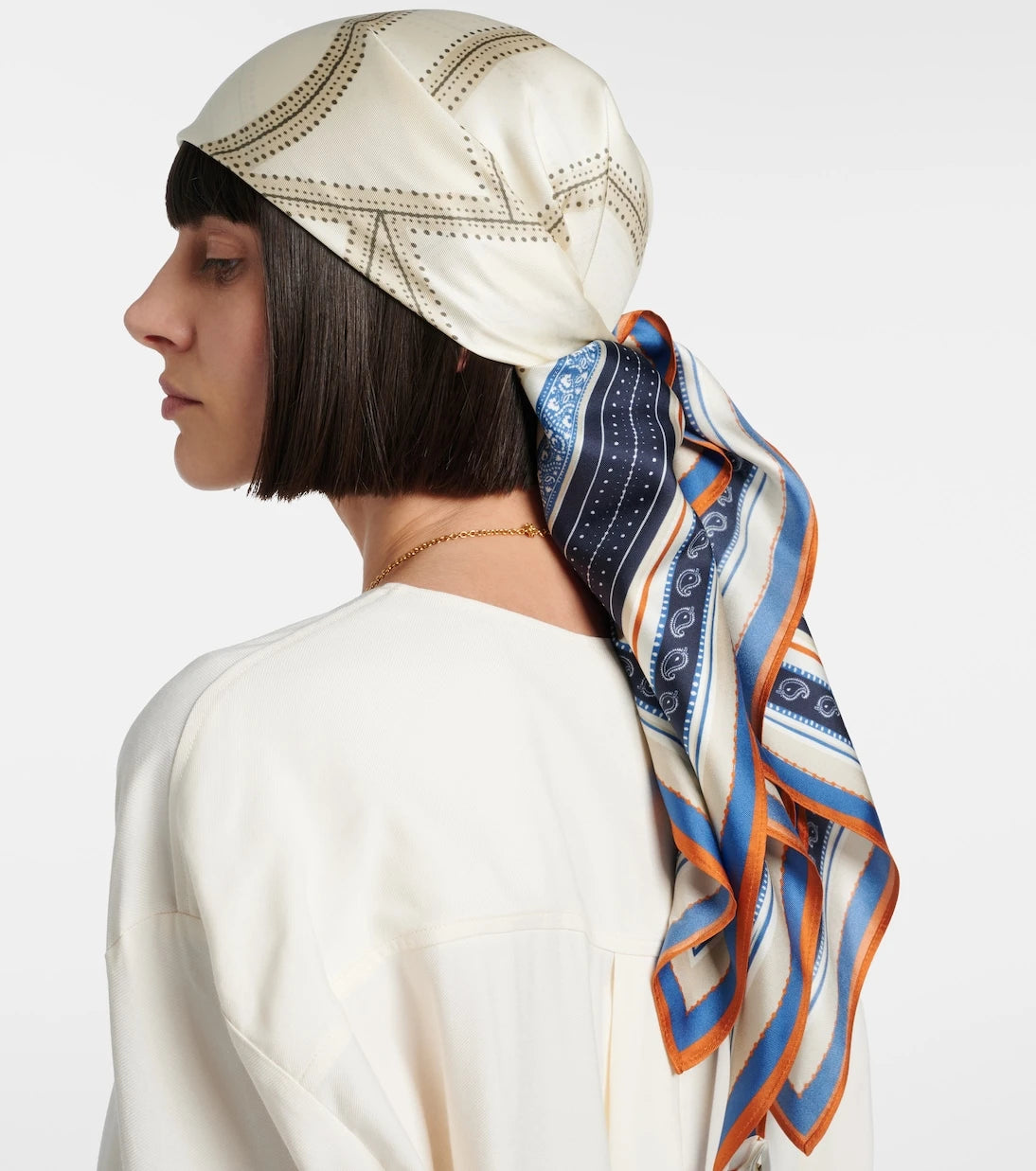 Toteme - Printed silk twill scarf