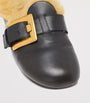 Black Leather Anthem Clogs