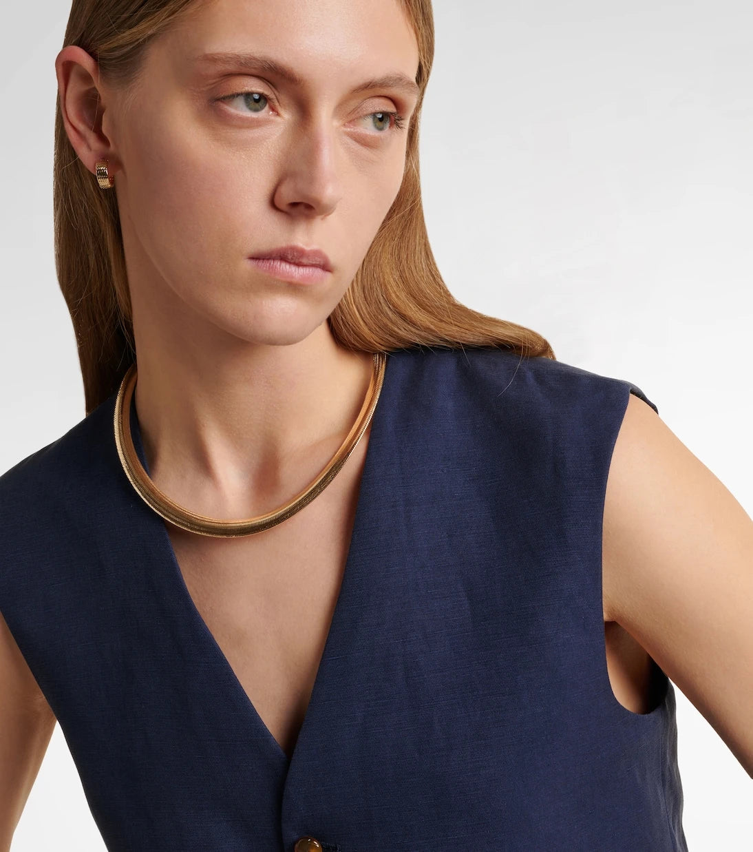 Stone and Strand - قلادة ذهب عيار 10 قيراط بتصميم Woven In Gold