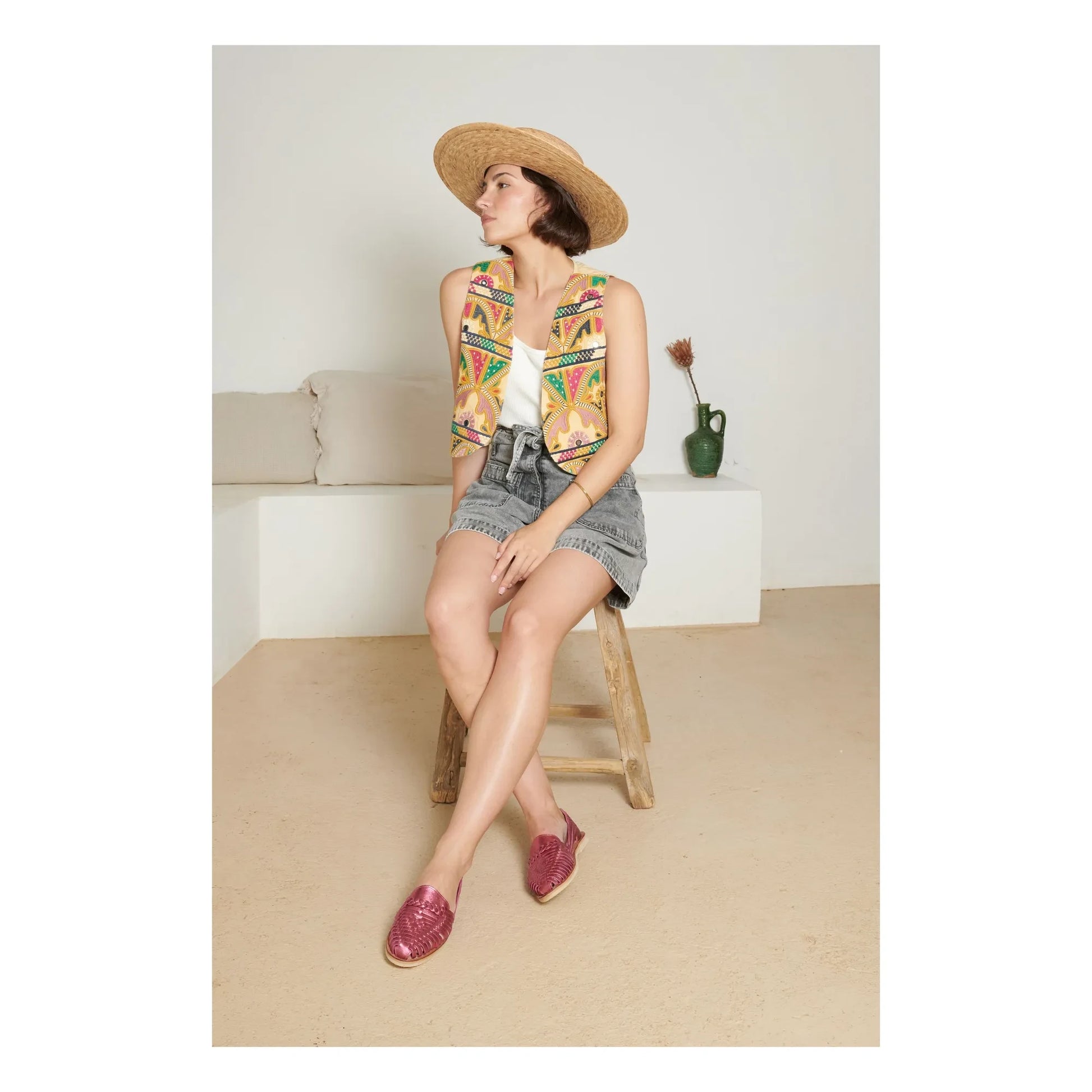 Mapache - Alegre Metallic Sandals | Pink