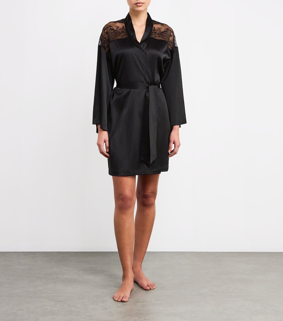 Black Midnight Whisper Kimono