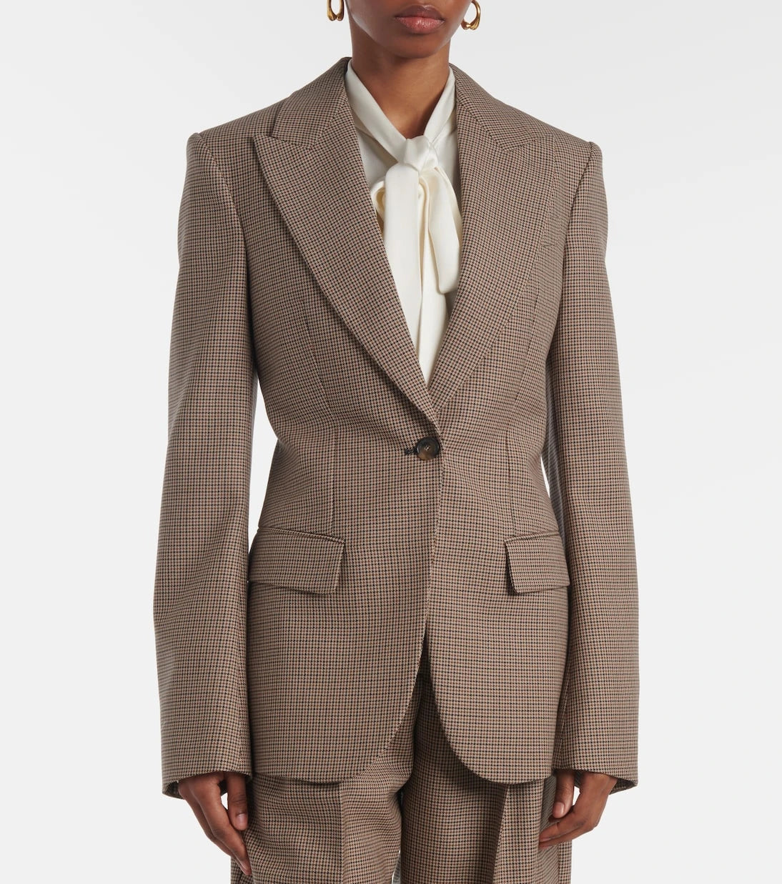 Stella McCartney - Checked virgin wool blazer