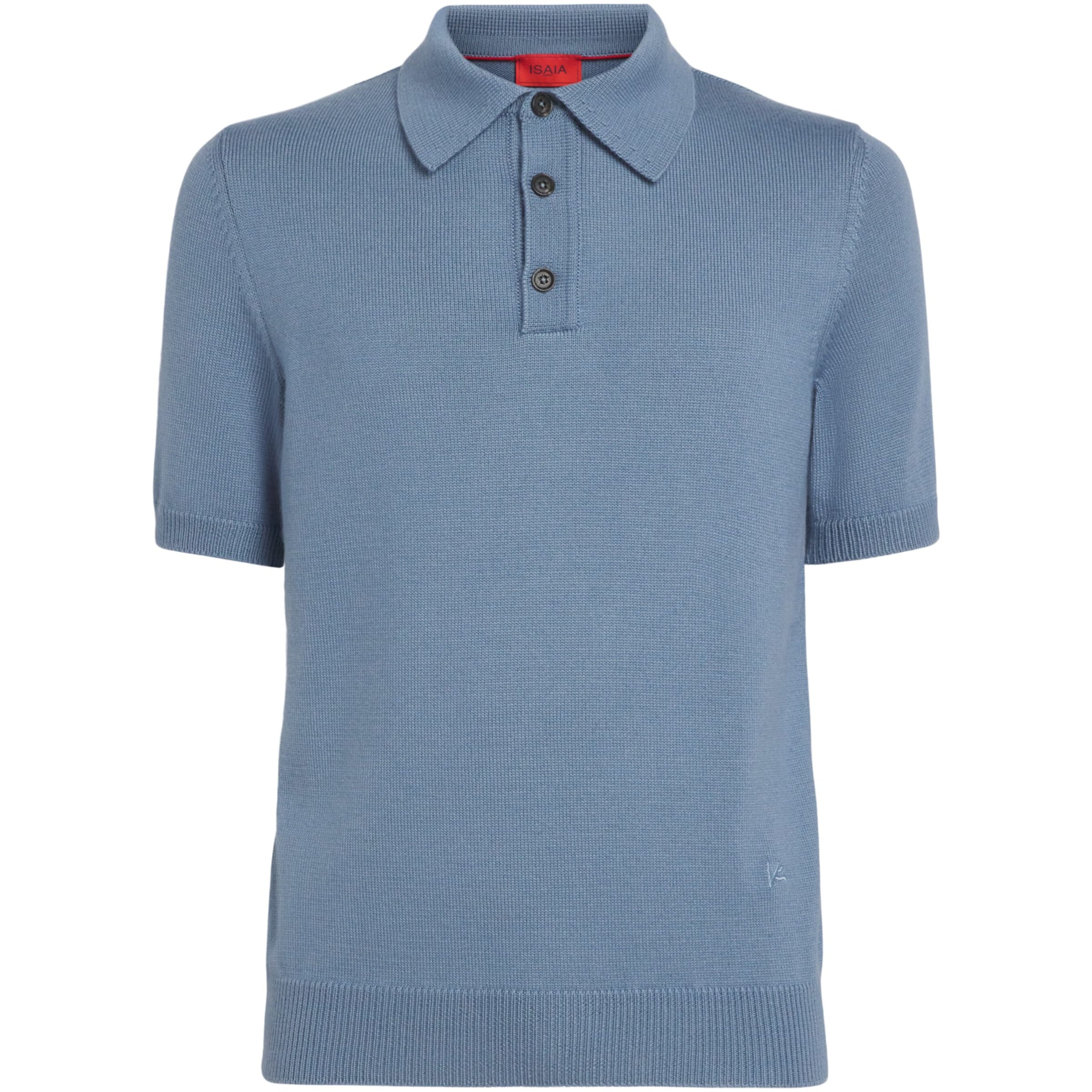 Isaia Cashmere-Silk Knit Polo Shirt
