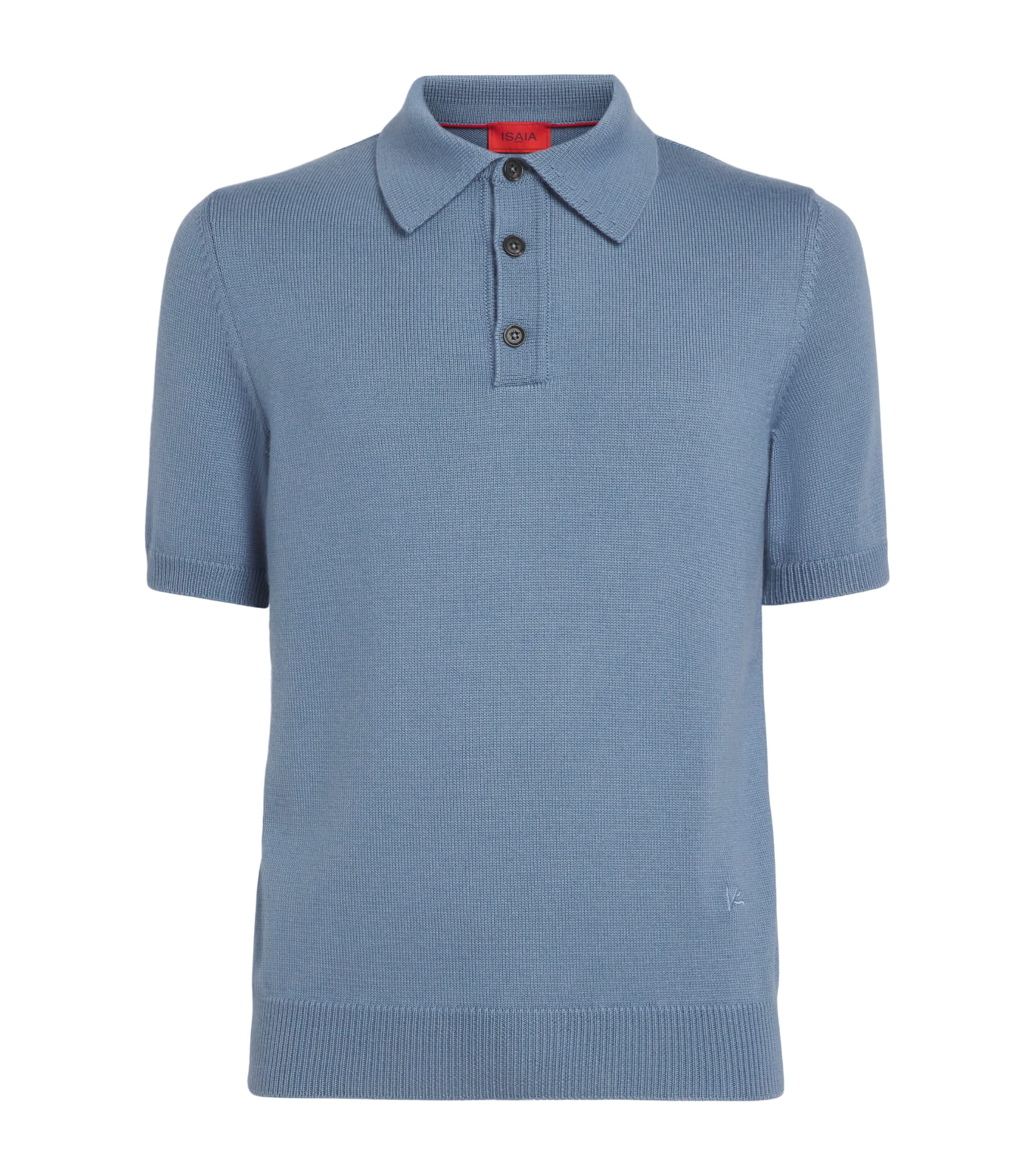 Isaia Cashmere-Silk Knit Polo Shirt