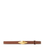 Jimmy Choo Brown Leather Diamond Belt