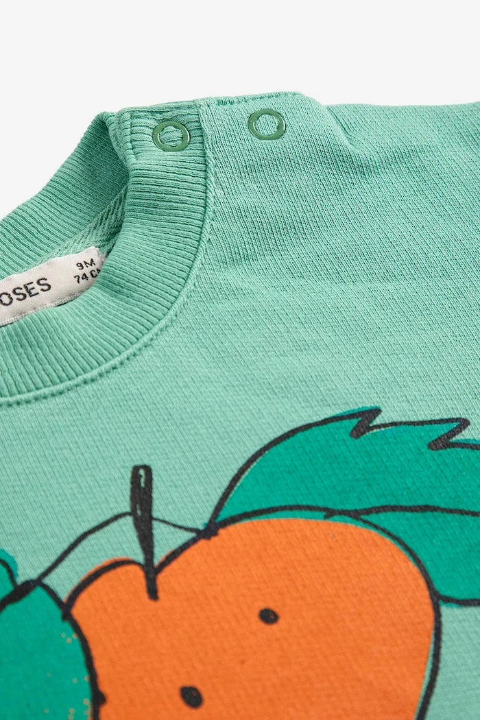Бебешки памучен суичър Bobo Choses Tangerine