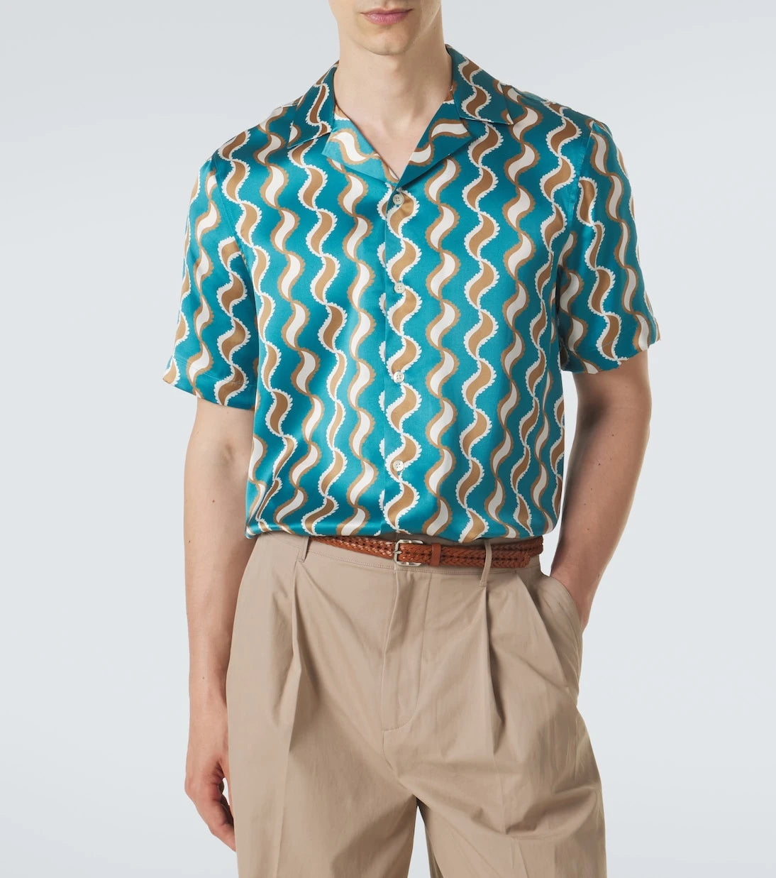 Frescobol Carioca - Roberto printed silk shirt