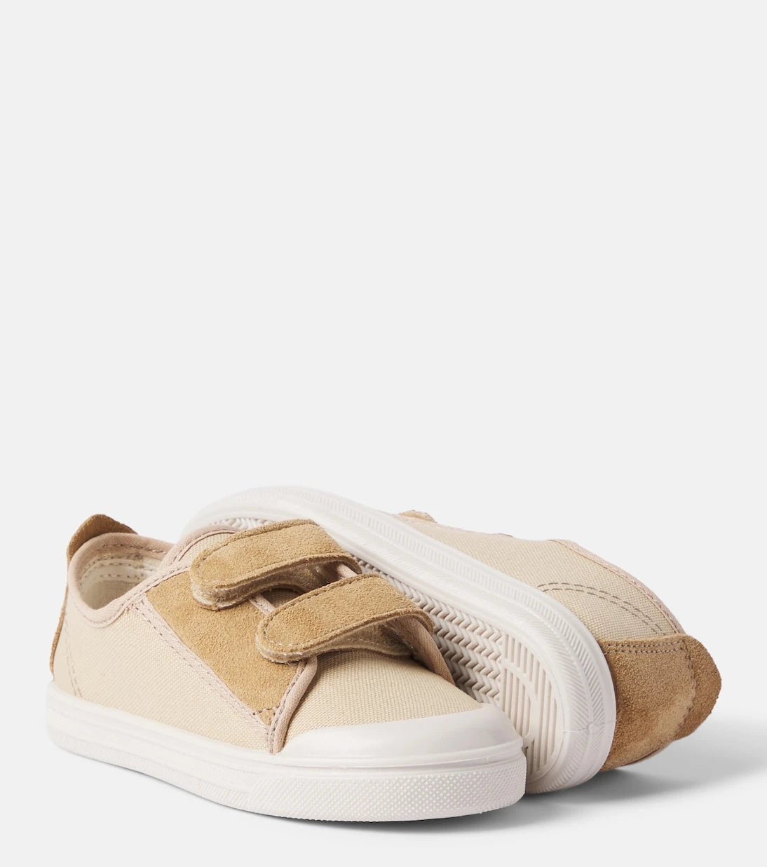 Il Gufo - Suede-trimmed canvas sneakers
