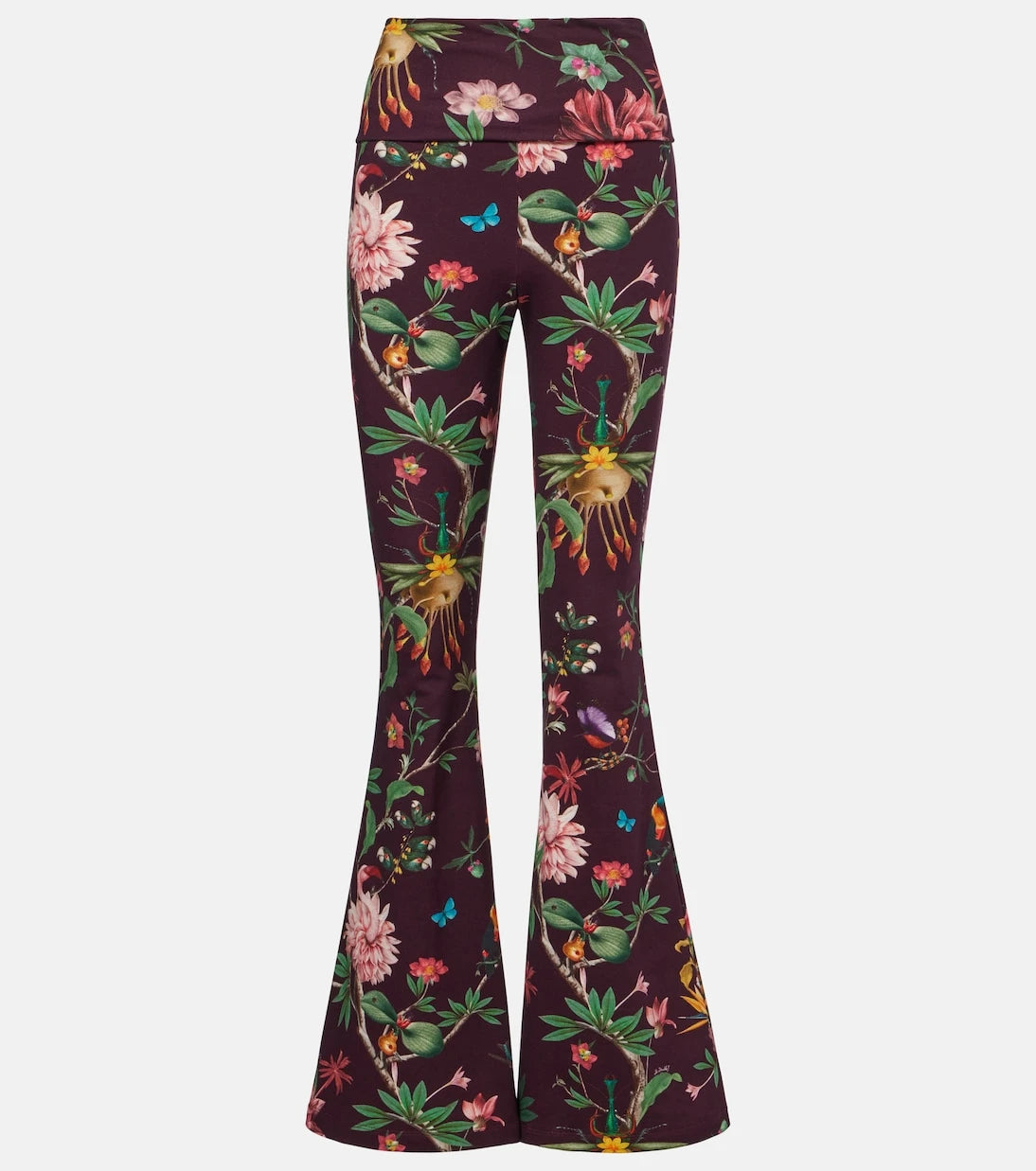 La DoubleJ - Meditation floral cotton-blend flared pants