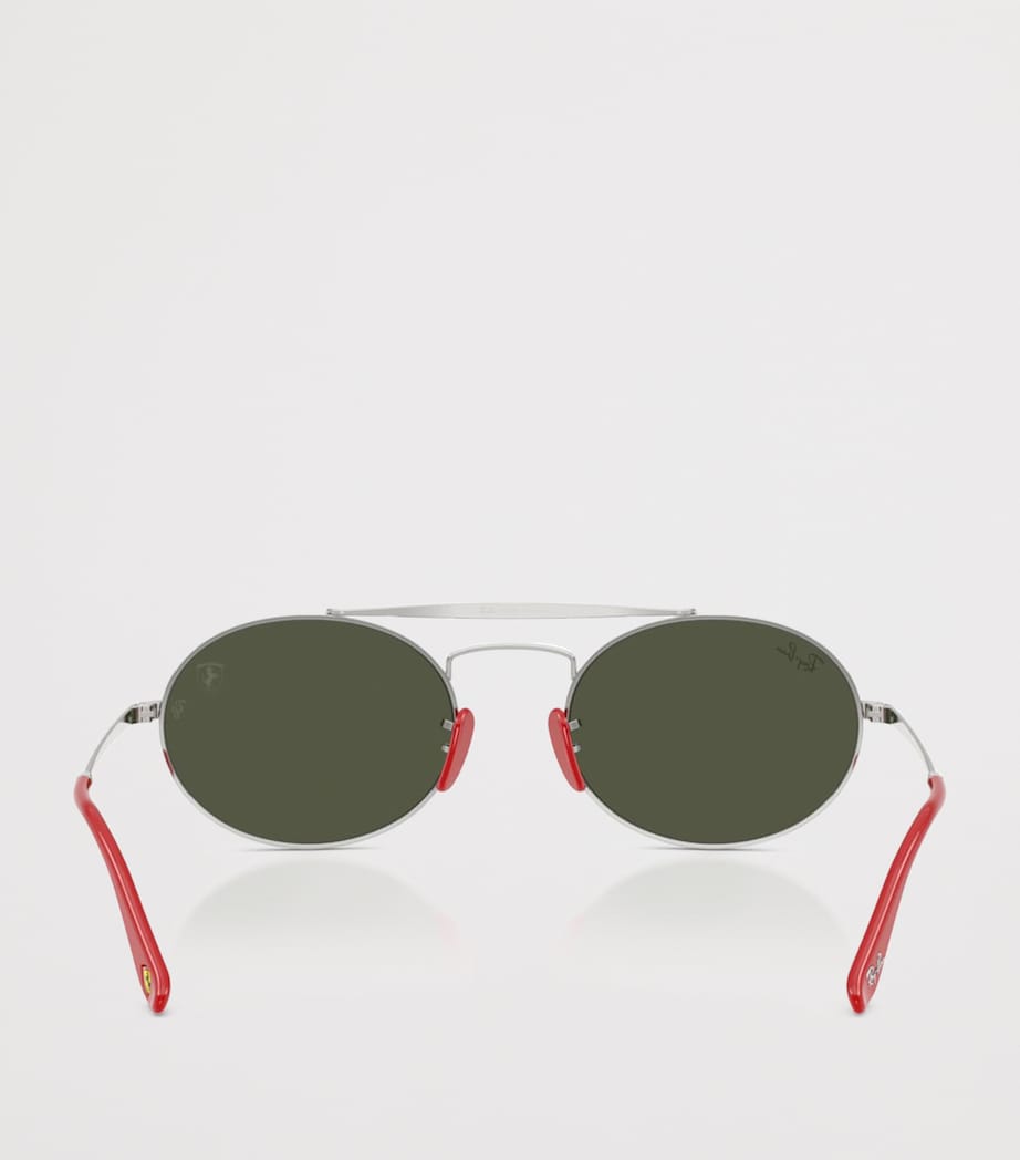 Ray-Ban Silver RB3775M Metal Oval Sunglasses
