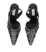 Alaïa White Snakeskin Slingback Pumps 90