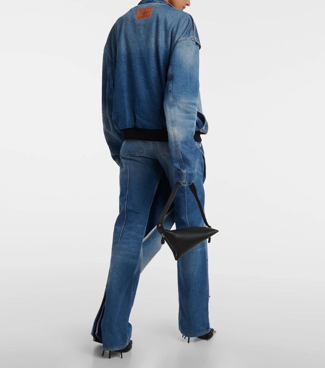 Y/Project - Snap Off denim bomber jacket