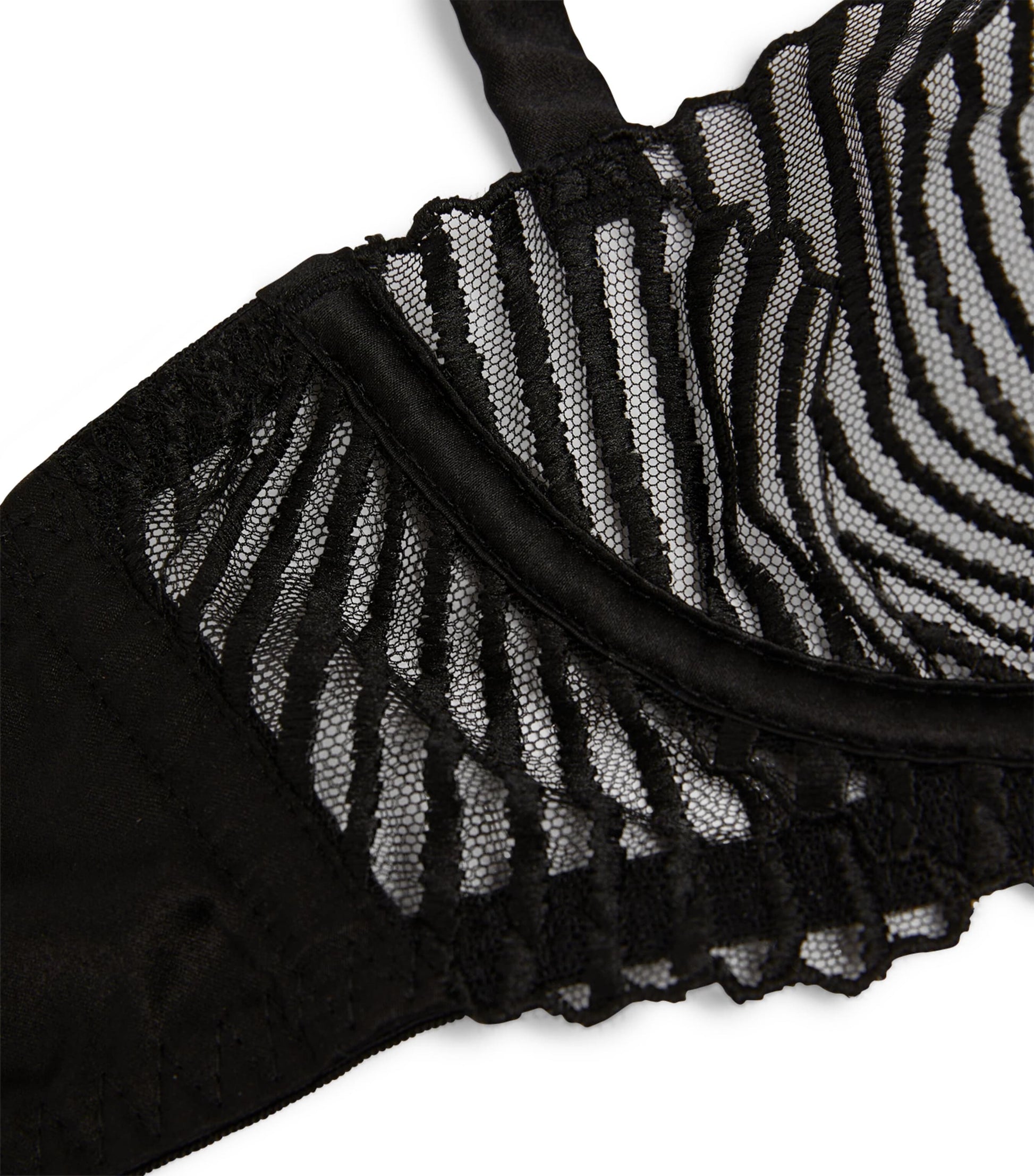 Coco De Mer Black Athena Balcony Bra