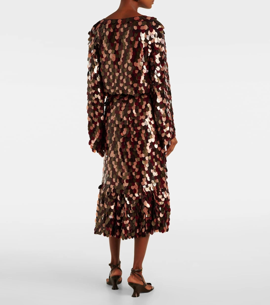 Dries Van Noten - Sequined midi skirt