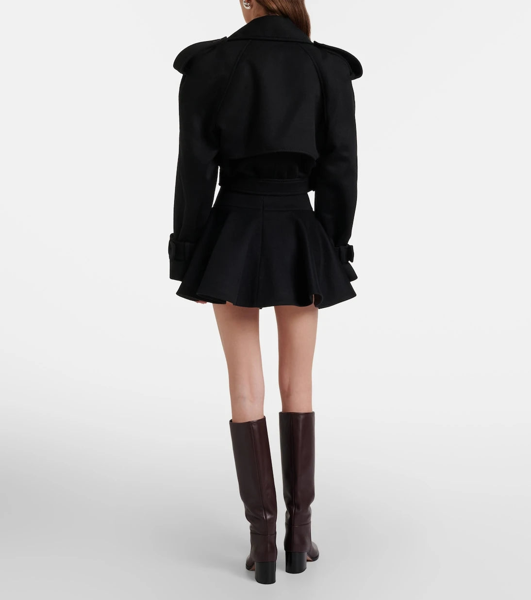 Wardrobe.NYC - Circle wool miniskirt
