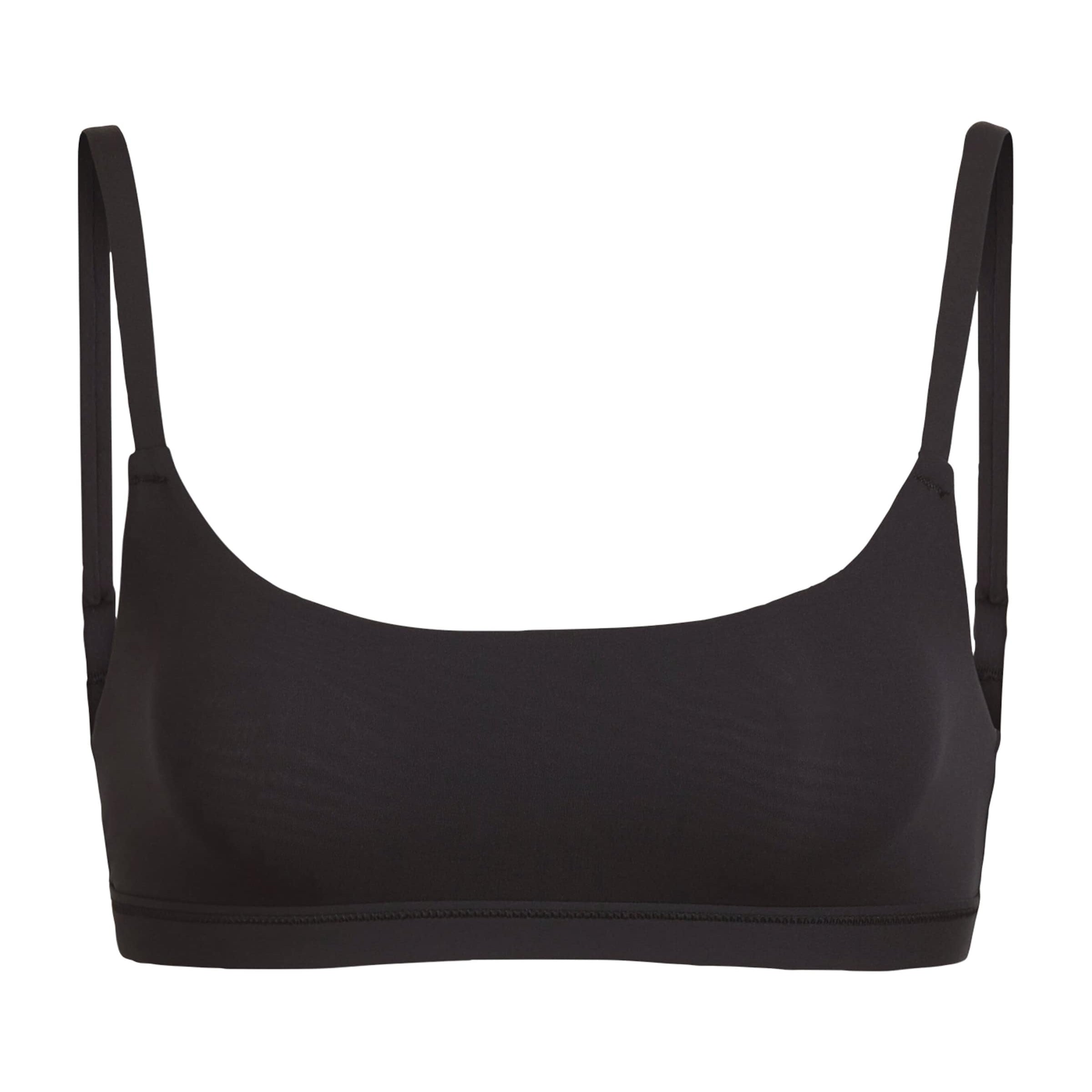 Skims Black Fits Everybody Scoop-Neck Bralette
