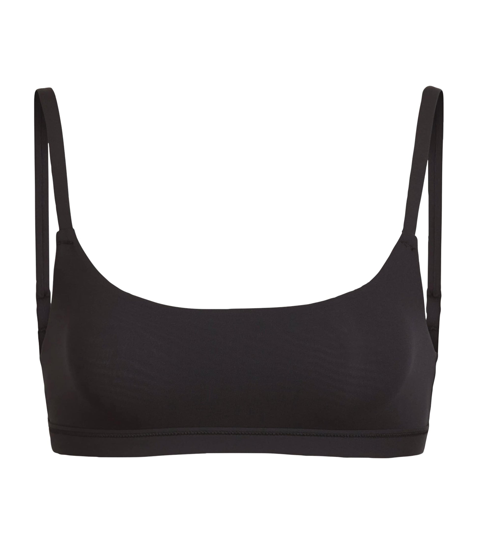 Skims Black Fits Everybody Scoop-Neck Bralette
