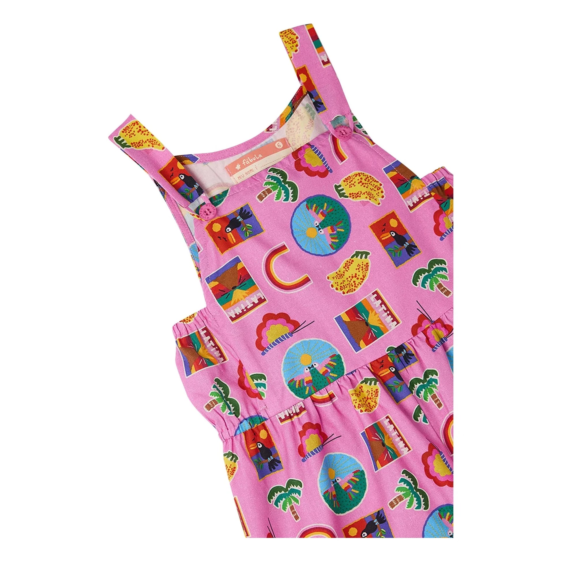 Fabula - Rainbow overalls | Pink