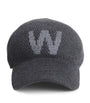 Weekend Max Mara Wool-Blend Knitted Baseball Cap LIGHT GREY