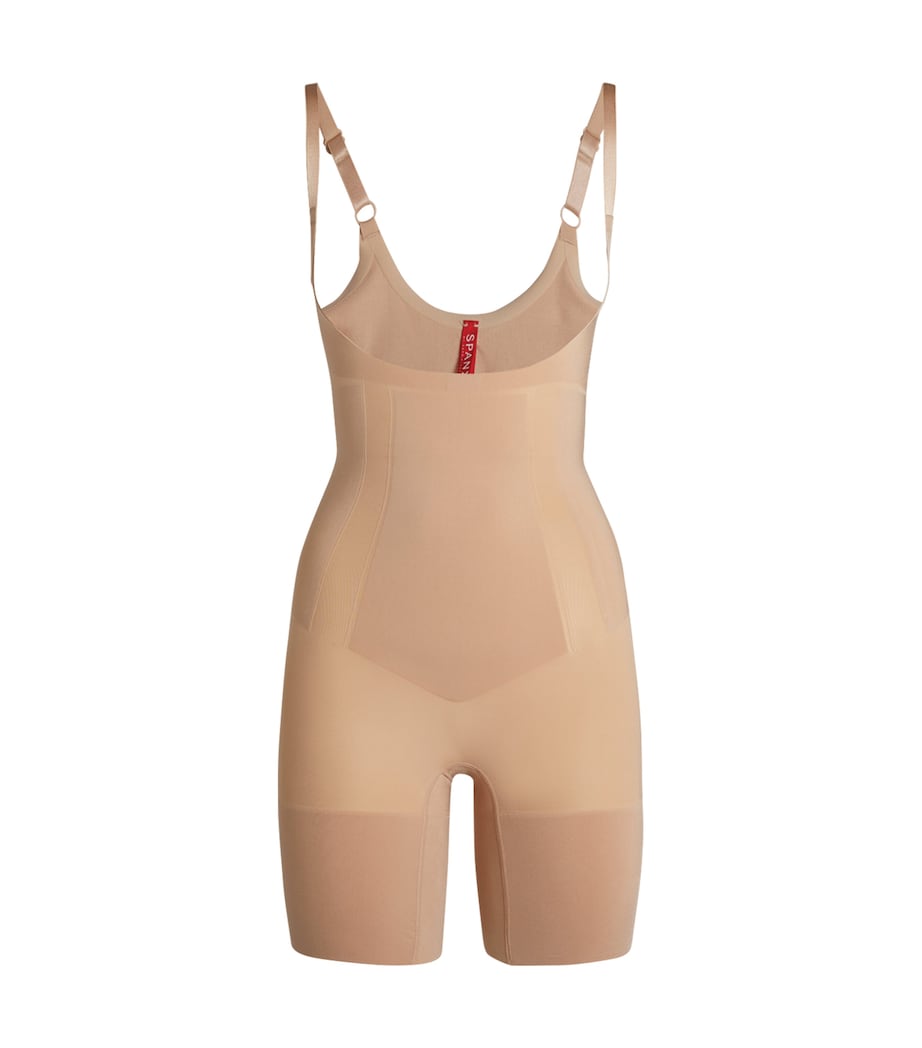 SPANXsculpt OnCore Open-Bust Mid-Thigh Bodysuit - Firm Control