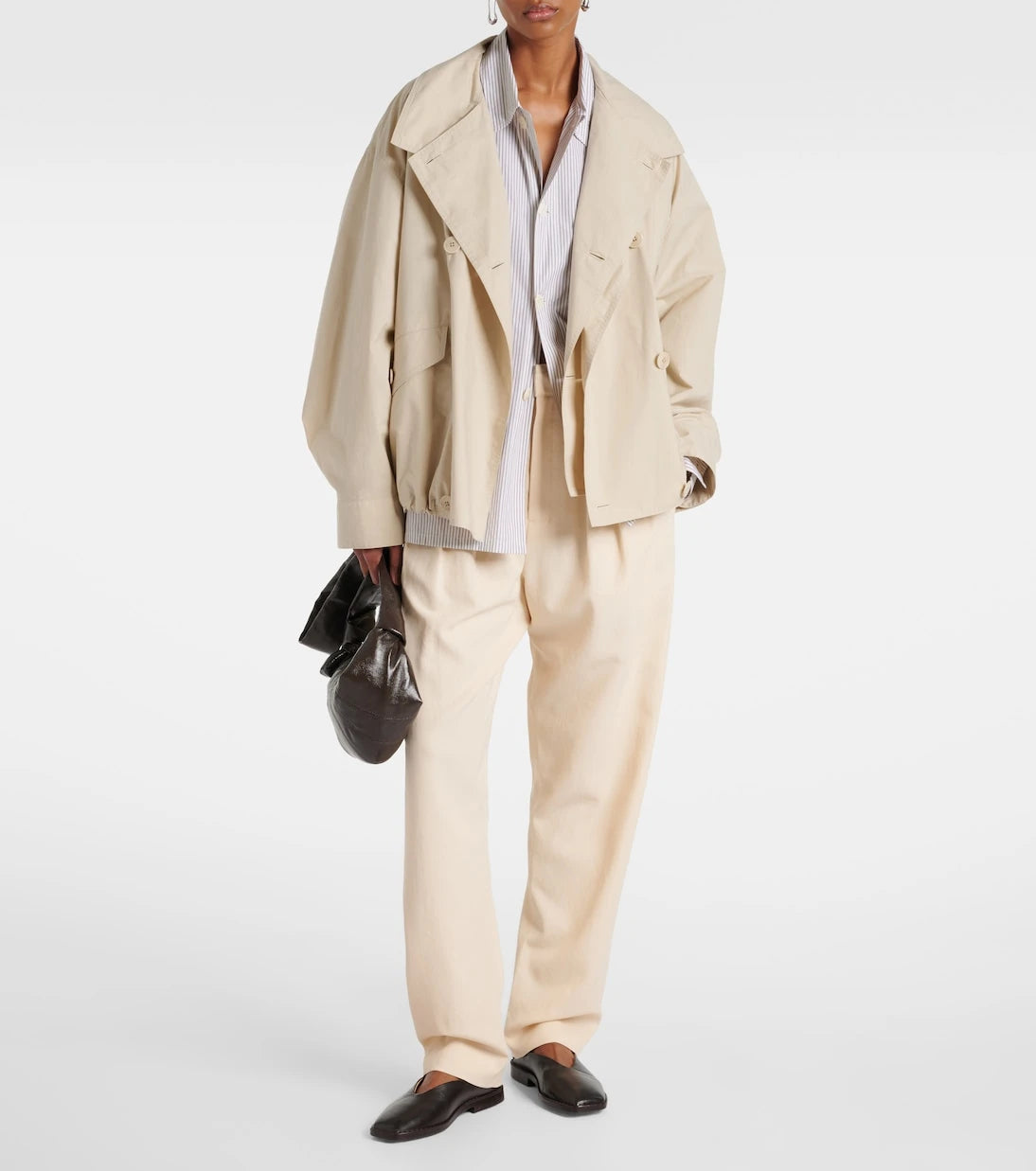 Lemaire - Wool-blend gabardine tapered pants