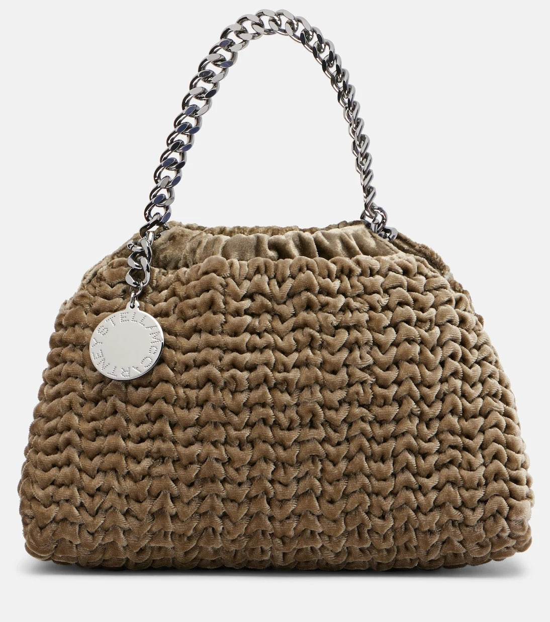 Stella McCartney - Falabella Small velvet tote bag