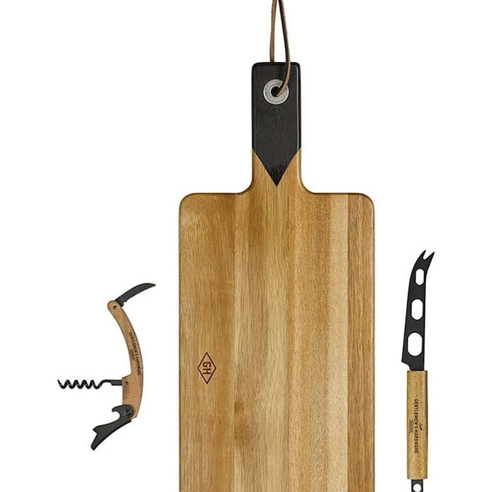 Gentelmen's Hardware Cheese & Wine Set Peynir ve Şarap Servis Seti (3 Parça)