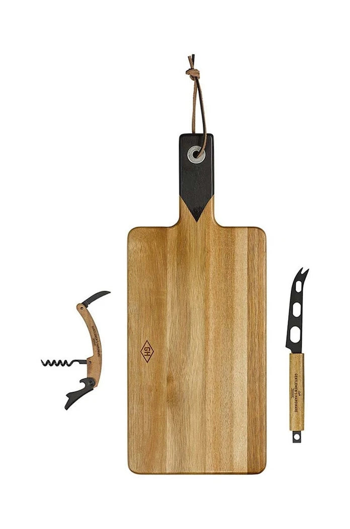 Gentelmen's Hardware Cheese & Wine Set Peynir ve Şarap Servis Seti (3 Parça)