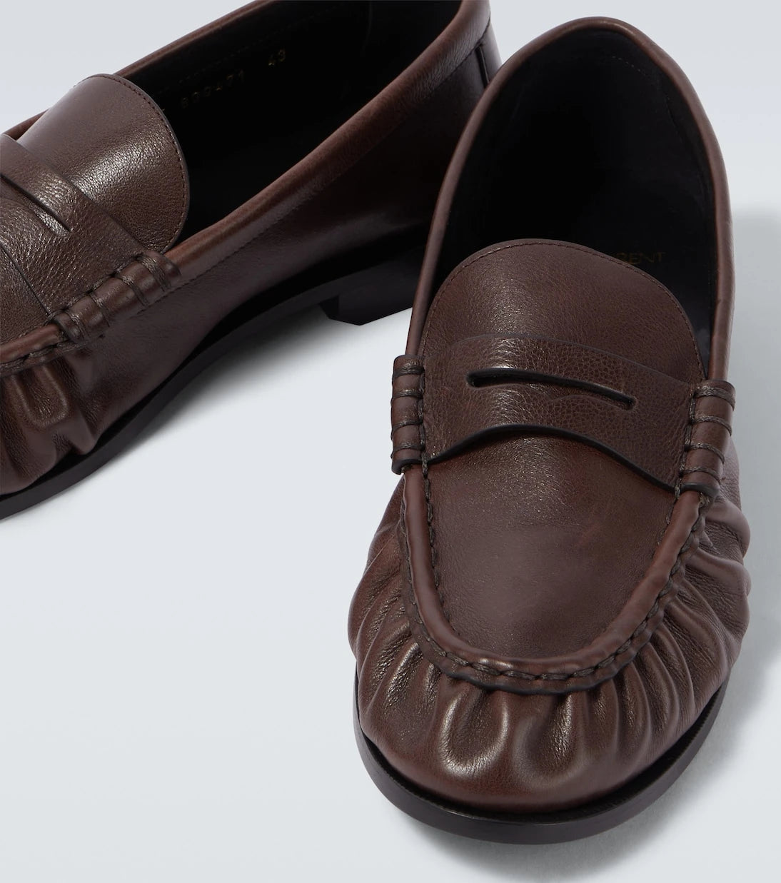 Saint Laurent - Le Loafer Supple leather penny loafers