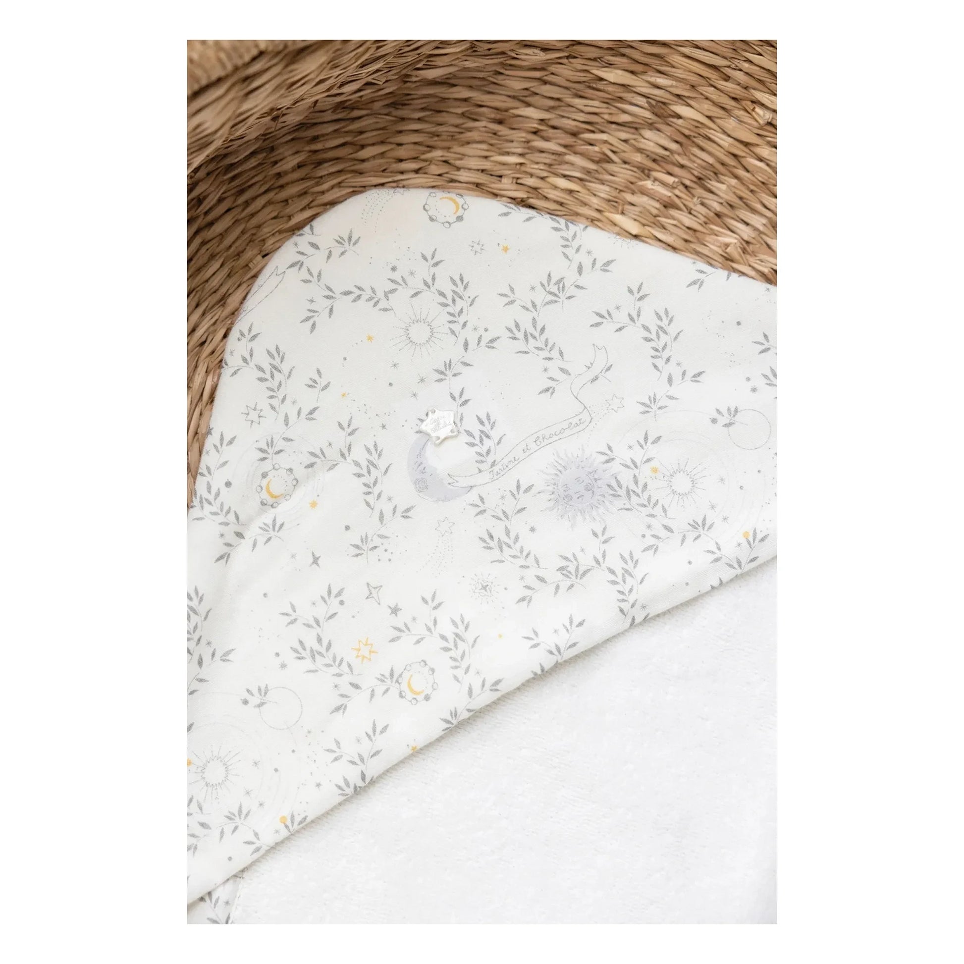 Tartine et Chocolat - Rêve étoilé bath cape | Ecru