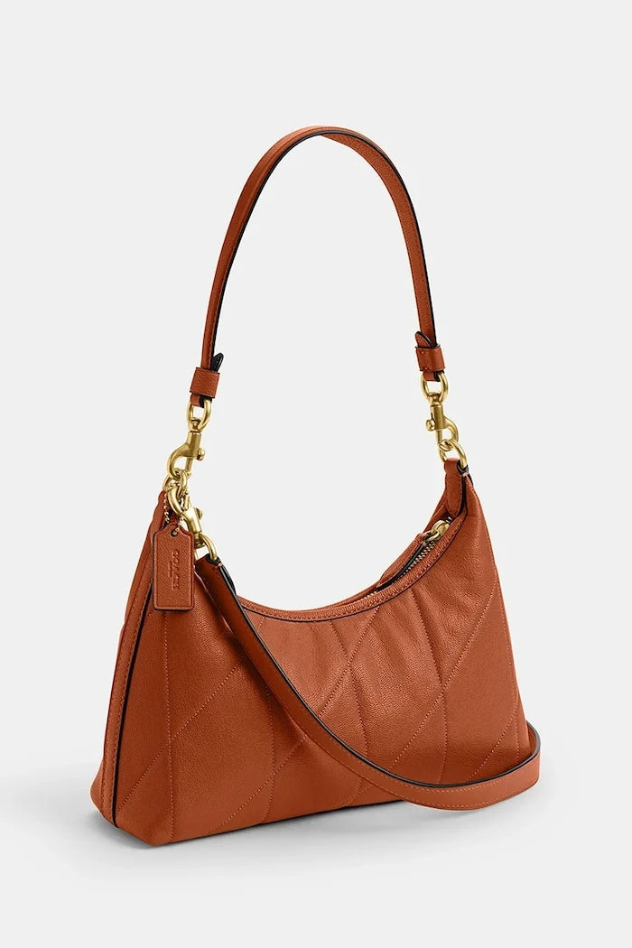 Coach чанта crossbody дамска от кожа Soft Quilted Juliet Shoulder Bag 25