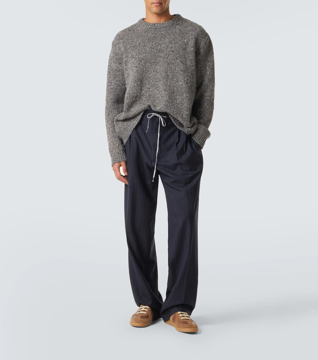 Maison Margiela - Replica leather-trimmed suede sneakers
