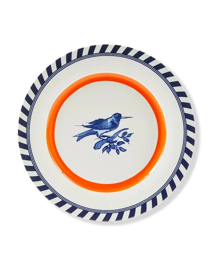POLSPOTTEN bird patterned 27 cm Tabak Seti (2 parça)