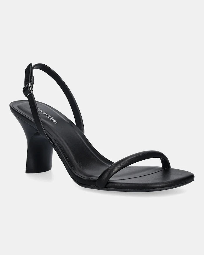 Calvin Klein SCULPT KITT HEEL STRAPPY LTH Deri Sandalet