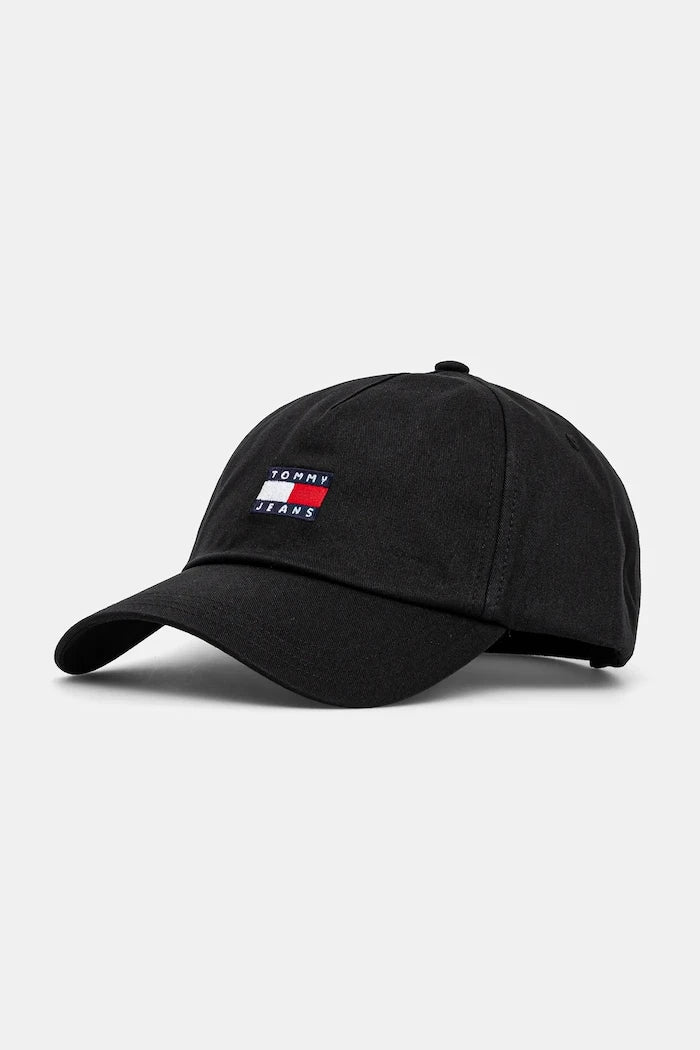 Tommy Jeans erkek pamuklu vizörlü şapka