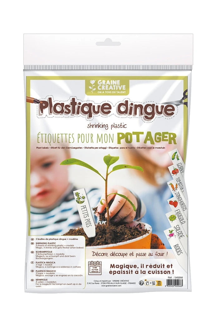 Graine Creative Комплект DIY етикети за растения Crazy Plastic Kit