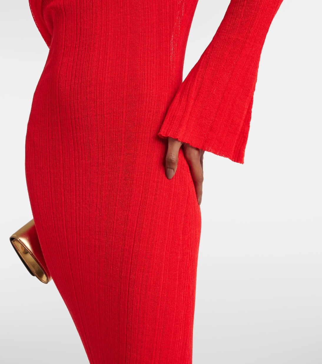 Aya Muse - Off-shoulder linen-blend maxi dress