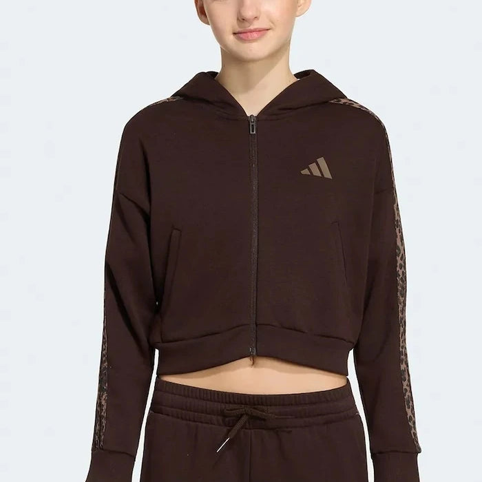 adidas çocuk pamuklu fermuarlı sweatshirt